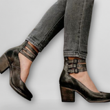 Sylvia | Vintage Sandalen – Schwarz