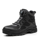 Vento - Herren Air-Sneaker mit Drehverschluss und Mesh-Belüftung – Schwarz-Boots