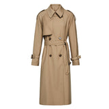 Colette Klassischer Trenchcoat mit Gürtel – Braun