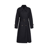 Colette Klassischer Trenchcoat mit Gürtel – Schwarz