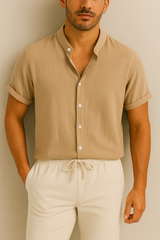 Troy – Sommerrock und Anzug aus Leinen für Herren – Sommerliche Eleganz – Beige