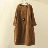 ELESA - Cordkleid – Gelb