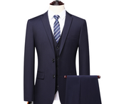 Herren Formelle Hochzeitsgast Anzug | Dreiteiliges – Marineblau