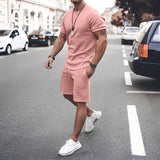 Stevie - Zweiteiliges Set Herren - für lässige Freizeitkleidung – Rosa