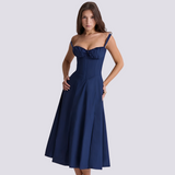 Marley - Lässiges Blumenkleid – Blau