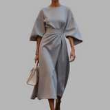 Nora | Elegantes Maxikleid mit Wohlfühlfaktor – Grau