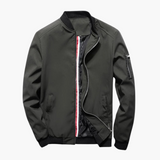 Klassische Bomberjacke für Männer - Reißverschluss und Stil – Grau