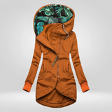 Aysha™ Damen Wintermantel – Orange