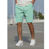 Herren Shorts | niedrige Leibhöhe mit Kordelzug – Hellgrün