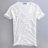 Brett – Bequemes, lässiges Herren-T-Shirt – Weiß