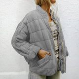 Sophia™  | Luxuriöse Steppjacke – Grau