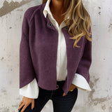 Nalitha - Soft-Touch-Kurzjacke – Lila