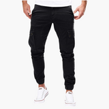 Bequeme Herren Cargo Jogger - Stilvolles Design für Jeden Anlass – Schwarz
