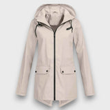 Wenara – Regenjacke mit Kapuze – Beige
