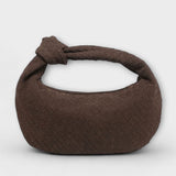 Natela Große Geflochtene Damenhandtasche Mit Elegantem Knotendesign - Ideal Für Jeden Anlass – Braun