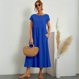 Ravella | Sanftes Stilkleid – Blau