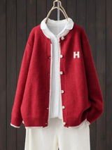 DIE HELENE | KLASSISCHER CARDIGAN – Rot