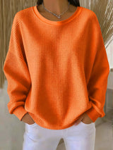Lina - Strickpullover – Orange