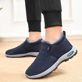 Winterschuhe Damen | Knöchelhoch Slip On Flach – Blau