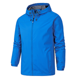 Regenjacke Herren Leicht | Wasserdicht Atmungsaktiv – Blau