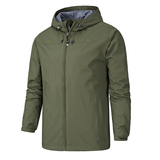 Herren Regenjacke | Wasserdichte – Grün