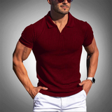 Deymar | Herren Sommer Poloshirt | Kurzarm – Dunkelrot