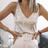 Lila - Elegantes Damen-Top – Beige