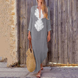 Oriana - Göttliche Eleganz Maxikleid – Grau