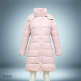 Stylisch – warmer daunenparka – Rosa