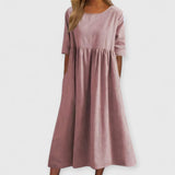 Mina | Hochwertiges elegantes Kleid – Rosa