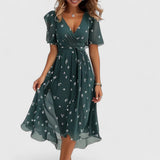 Addison | Luftiges Sommerkleid – Grün