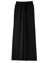 ELVINA – DIE STRICKHOSE MIT WEITEM BEIN FÜR STILVOLLE GEMÜTLICHKEIT – Schwarz