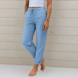 Quirina - leichte Leinenhose – Blau