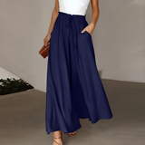 Damen Bequeme Elegante Freizeithose | Ideal Für Alltag und Freizeit – Dunkelblau