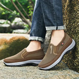 Herren-Slip-On-Outdoorschuhe mit rutschfester Sohle – Braun