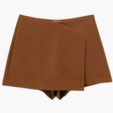 Vibrante Skort für Frauen - Bequem und Elegant für den Sommer – Braun