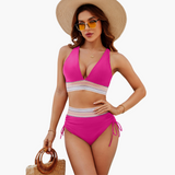 Zweiteiliges Bikini-Set - Damen Bademode für den Sommer – Rosa