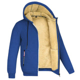TOMMY - Kapuzenpullover mit Reißverschluss aus Fleece – Königsblau