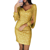 Leena – Elegantes, lässiges Minikleid – Gelb