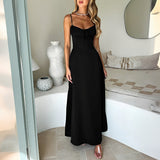 Jesse - Lässiges Maxikleid – Schwarz