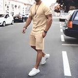 Stevie - Zweiteiliges Set Herren - für lässige Freizeitkleidung – Khaki
