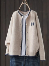 DIE HELENE | KLASSISCHER CARDIGAN – Khaki