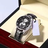 Business-Style Quartz Watch – Silber Schwarz