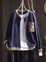 AVELINE | STRICKCARDIGAN – Blau