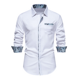 Ice - Stretch-Langarm-Shirt für Männer – Weiß