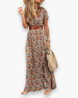 Frauen’s Elegantes Sommerkleid | Maxi – Braun