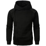 Ragnvald - Crossover Kapuzenjacke Mit Reißverschluss – Schwarz
