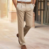 Sebastian Tailored Flachfronthose – Beige