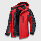 Lennart | Modische und bequeme Fleecejacke – Rot