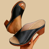 Madelyn | Orthopädisch Gepolstert Sandalen – Schwarz